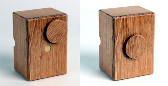 İğne deliği pinhole ahşap tasarım